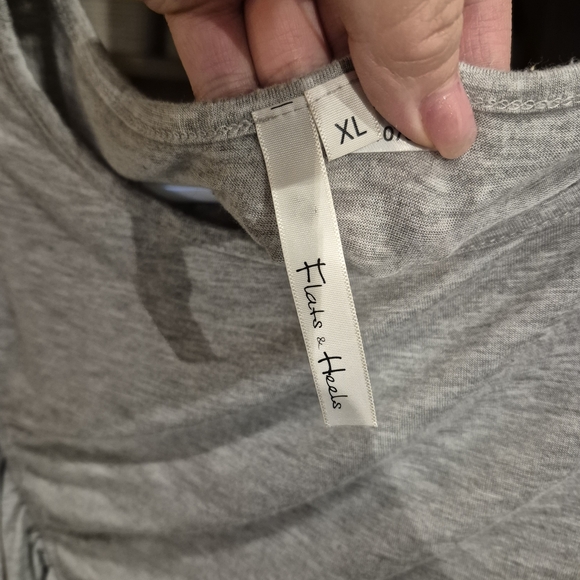 Gray Ruched Women's Top - Picture 3 of 3